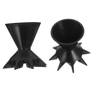 1Pc 블랙 멀티 채널 스플릿 플라워 붓기 깔때기 컵, 페인트 디스펜서, DIY용 붓기 페인팅 용품, 아트 페인트, 페인팅, 드로잉 및 아트 용품 제작을 위한 재사용 가능한 페인트 다이버터 도구