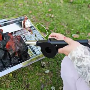 바베큐 숯불 송풍기 아이디어캠핑도구 휴대용 풍로 숯 부채