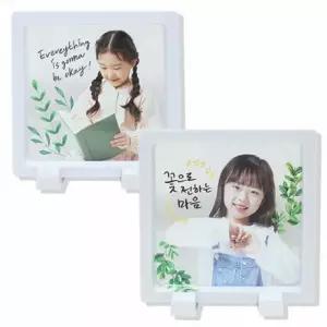 뚝딱 하바리움 액자 투명 스티커 5인세트 A 정사각받침 만들기 교구 재료