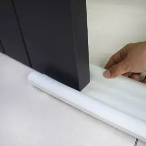 문풍지 외풍차단 방문 틈새막이 실내 소음 차단 하부 문틈막이 화이트