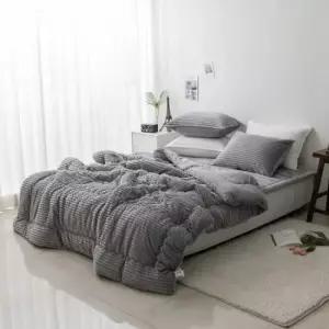 극세사 린다 밍크 슈퍼싱글 이불베개세트 5mm