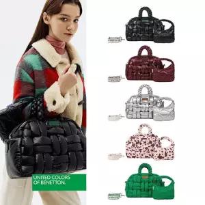 [베네통] 베네통 더블위빙 클라우드백 3종 세트(토트백+미니백+스트랩)