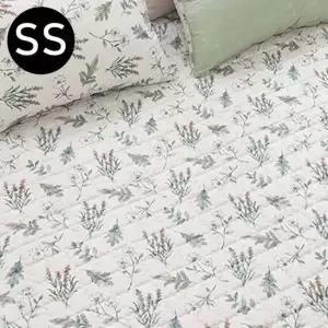 플로럴 소프트마이크로 슈퍼싱글 베이지 카페트겸용