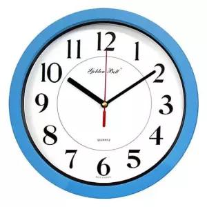 GB4121 무소음 컬러플 블루 벽시계 28cm 제조한국 벽시계 시계 무소음시계 인테리어벽시계 모던시계