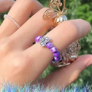 핸드메이드 수공예 비즈 행운 소원 반지 D타입