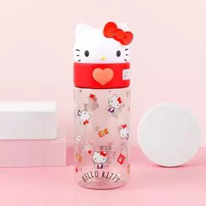 (500ml) 헬로키티/입체/피규어/물통/피규어텀블러/빨대물컵/휴대용보틀/학교