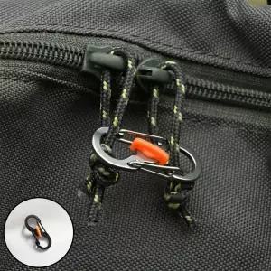 잠금형 카라비너 후크 캠핑고리 다용도 도난방지 클립