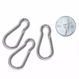 카라비너 소형 16개 강철 비나 4mm 땅콩