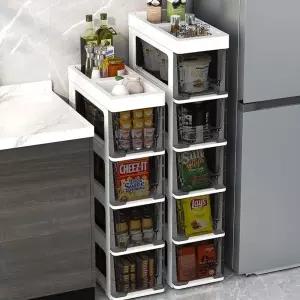 (미니) 틈새/이동식/플라스틱/수납장/슬라이딩/정리함/주방수납장/틈새수납장/플라스틱서랍장/학교