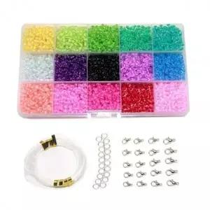 비즈공예 만들기 15색 키링 팔찌 diy 재료