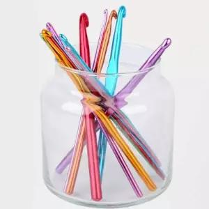 (12P) 알루미늄 코바늘세트 이쁜코바늘 뜨개바늘