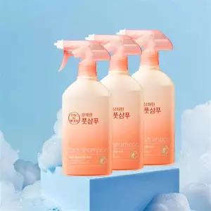 온더바디 상쾌한 버블 풋샴푸 아이스티향 390ml x 3개
