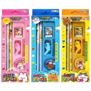 [문구] 캐릭터문구세트 15개 글기재용품 수업학생 연필세트