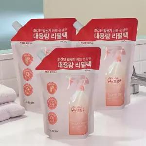 온더바디 상쾌한 버블 풋샴푸 아이스티향 리필 520ml x 3개