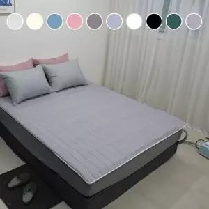 겨울매트리스 온수 누빔 온수패드 모달 침대커버 생산 실크