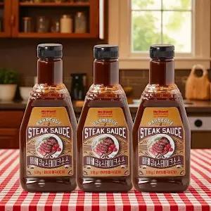 노브랜드 바베큐&스테이크소스 510g x 3개