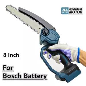 테이블쏘 Bosch 18V 배터리 브러시리스 체인 톱 8인치 전기 가지 치기 나무 목재 절단 무선 정원 전동 공구
