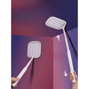 전기파리채 길이조절 모기채 길이 180도 초강력 길이조절가능 전기모기채 충전식 접이식