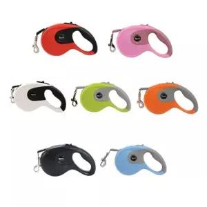 강아지 자동리드줄 5M 반려견 자동조절 튼튼한목줄 홀드버튼 경량