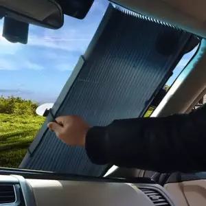자동차 앞유리 햇빛가리개 자외선 차단 흡착 블라인드 커튼 덮개 차박