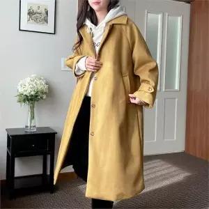 [다잇템]여자 박시핏 박스 울자켓 트임 FW 롱코트_P330709095