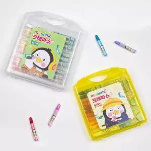 모나미 펭수 크레파스 초등학교 준비물 유치원 크레용 36색 MNS