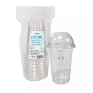 나무이야기 아이스컵10p 뚜껑 10p 세트 16온스-J/테이크아웃컵/페트컵/아이스컵/커피/아메리카노/음료/아아