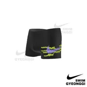 [나이키스윔](신세계 사우스시티)아동수영복 일렉트릭 스우시 스퀘어 레그 NESSC859-001