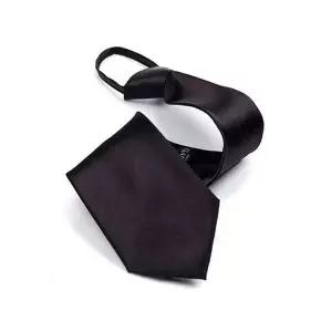 [다잇템]남자 출근룩 검정 출장 자동 다크 넥타이_P340105047