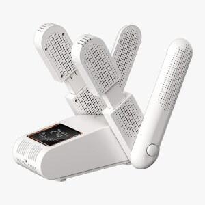 작업화용 부츠 건조기, 열 송풍기가 있는 신발 장갑 건조기 및 워머 - UV 이중 광원 정화 타이머 흰색