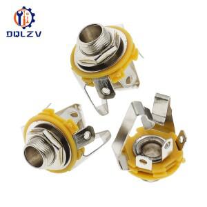 니켈 6.35mm 14인치 모노 TS 패널 섀시 마운트 잭 오디오 암 커넥터 솔더