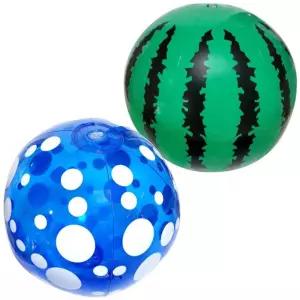 비치볼 30cm(12개)/수영/바캉스공/바캉스볼/반짝이/비치공/레인보우/물놀이/수박/수박공/워터멜론/점보/쿠