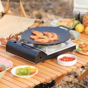 캠핑불판 카나모 캠핑 그리들 무쇠 불맛 직화 바베큐용 소형 25cm