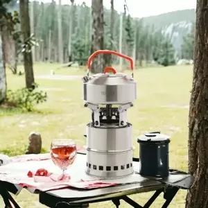 캠핑마운틴 캠핑주전자 스토브 세트 케틀 우드 (1L)