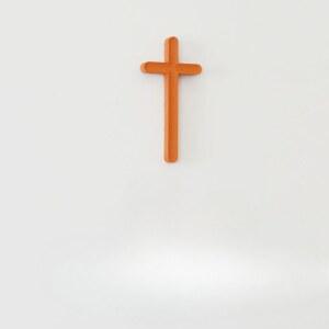 십자가 장식 교회 강단 펜던트 21cm 나무 목제 기도 기독교 버건디와인 책상 월넛