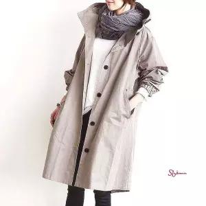 여성 2컬러 빅사이즈 간절기 사파리점퍼 후드야상점퍼qrs900