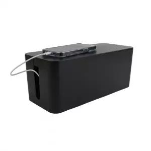 멀티탭 다용도 전선정리함 블랙 중형