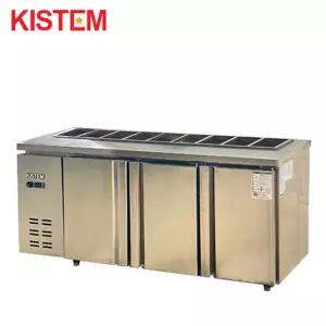 구내식당 1800 키스템 직접 냉각 테이블냉장고 뒷줄토핑테이블냉장고