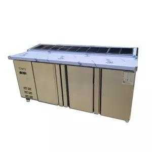 업소용 1800 키스템 직접 냉각 토핑냉장고 뒷줄토핑테이블냉장고