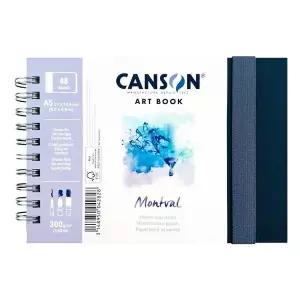 캔손 FF46HF96 아트북 몽발 A5 트래블 300g 수채 풍경 일러스트