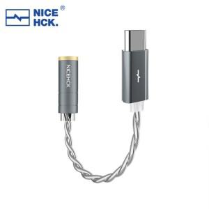 NICEHCK NK1 HiFi 디코딩 어댑터 Type-C ~ 3.5mm 무손실 CX31993 칩 OCC 및 은도금 혼합 와이어