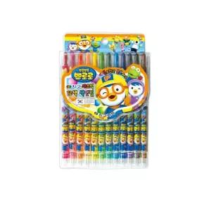 2세트 지구 뽀로로 색연필 12색 샤프식