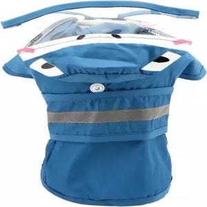 스몰리_럭키_스토어 클리어 후드와 하네스 홀 조절 가능한 소형 대형견 소년 소녀용 방수 레인 재킷 반사