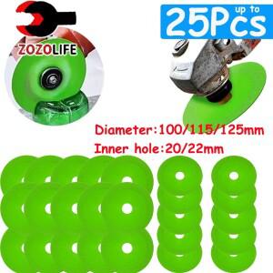 1-25pcs 100/115/125mm 유리 커팅 디스크 세라믹 블레이드 다이아몬드 와인 병 톱 옥 크리스탈 그라인딩