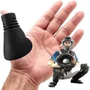 롤리윌스 엄지 가드 야구 홈이 있는 포수 보호대 - 청소년 성인 훈련 및 게임을 위한 충격 흡수 기능이