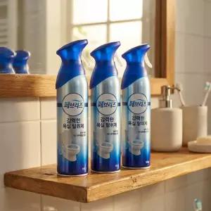 페브리즈 화장실용 에어 강력탈취 프레시 스카이 본품165g 3개