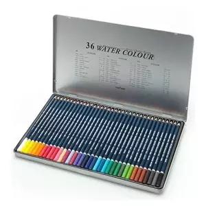 문화 SK35IB34 넥스프로 수채색연필 36색 틴케이스
