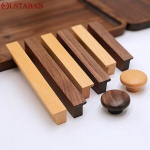 호두 나무 가구 손잡이 너도밤 주방 캐비닛 옷장은 긴 서랍 드레서 하드웨어 문 당깁니다