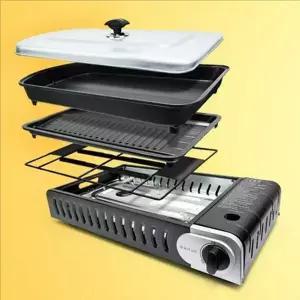 휴대용 가스 그릴 야외용 캠핑용 그릴 바베큐 전골 불판