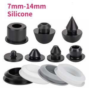 7mm-14mm 실리콘 플러그 고무 마개 소프트 매치 고탄성 캡 커버 방진 아이렛 방음 내열성